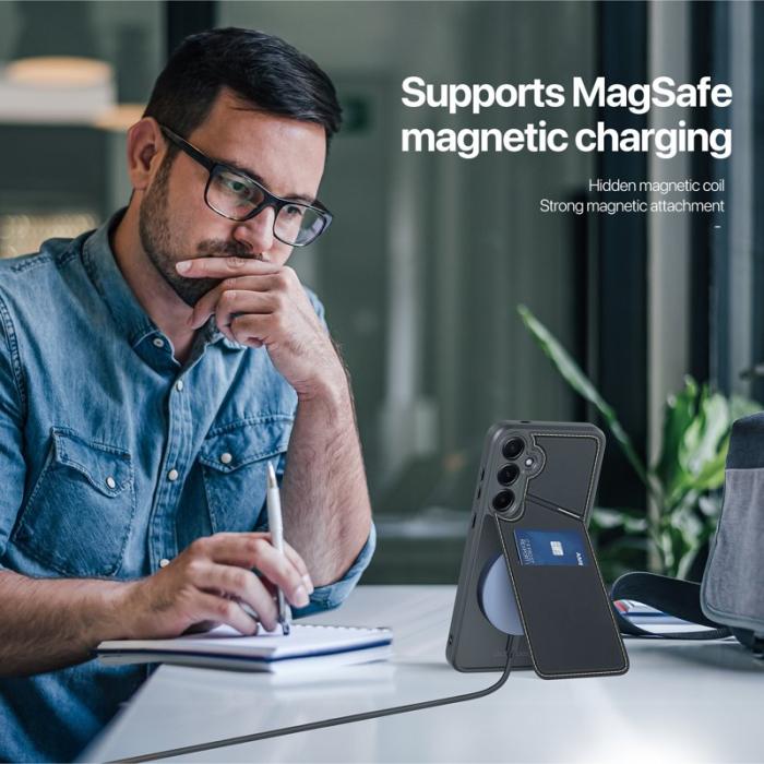 Dux Ducis - DUX DUCIS Rafi II mobilskal med kortplats för Samsung Galaxy S25 - - Svart