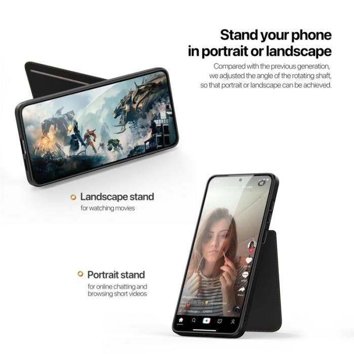 Dux Ducis - DUX DUCIS Rafi II mobilskal med kortplats för Samsung Galaxy S25 Edge - - Svart