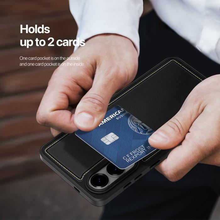 Dux Ducis - DUX DUCIS Rafi II mobilskal med kortplats för Samsung Galaxy S25 Edge - - Svart