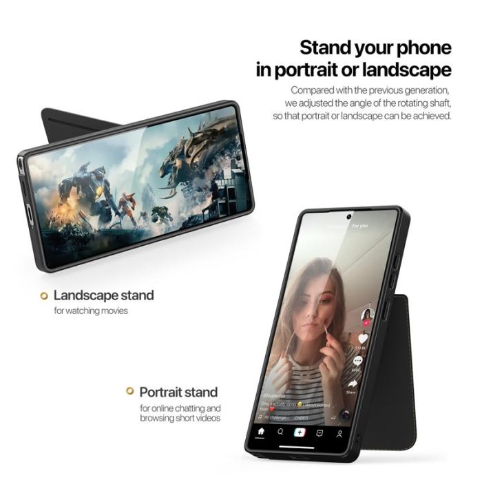 Dux Ducis - DUX DUCIS Rafi II mobilskal med kortplats för Samsung Galaxy S25 Ultra - Svart