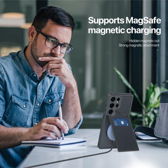 Dux Ducis - DUX DUCIS Rafi II mobilskal med kortplats för Samsung Galaxy S25 Ultra - Svart