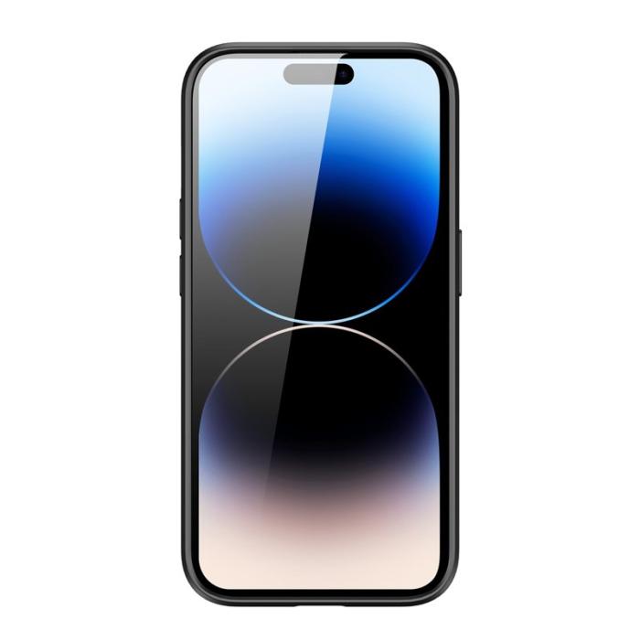 Dux Ducis - DUX DUCIS Rafi II iPhone 14 Pro Max mobilskal med kortplats Konstläder - Svart