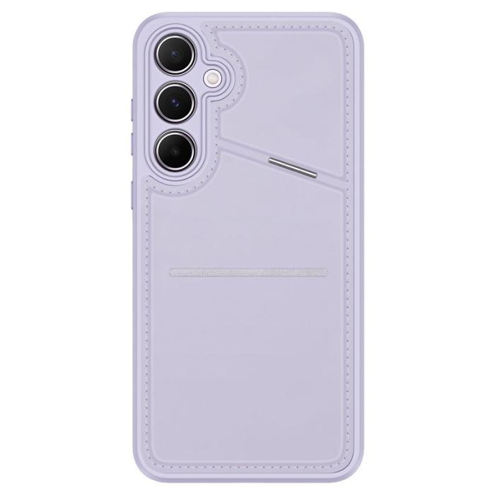 Dux Ducis - DUX DUCIS Rafi II Samsung Galaxy A35 mobilskal med kortplats PU+TPU - Lila