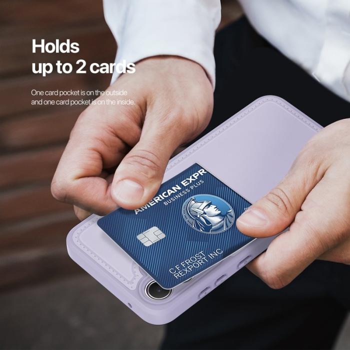 Dux Ducis - DUX DUCIS Rafi II Samsung Galaxy A35 mobilskal med kortplats PU+TPU - Lila