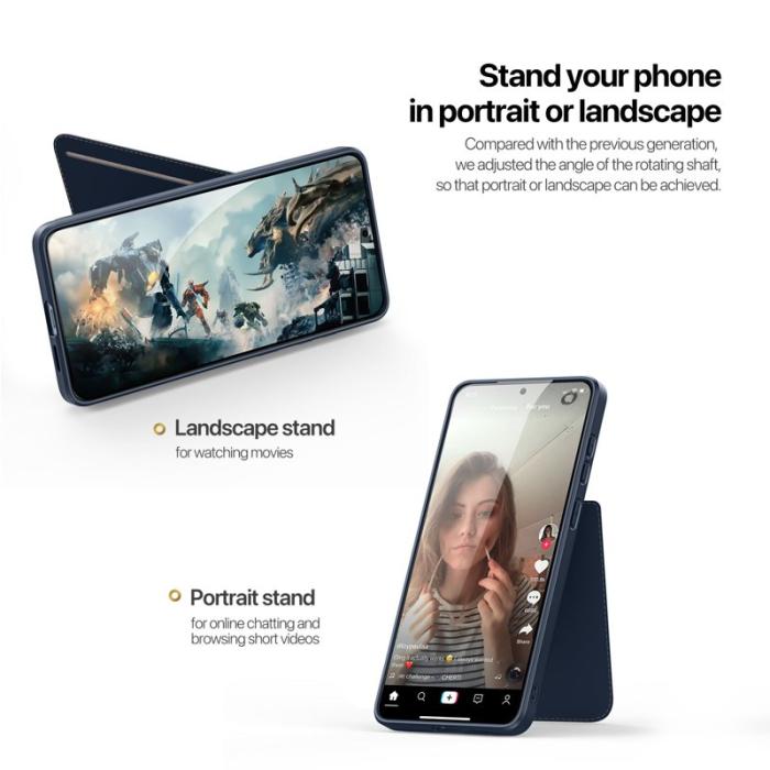 Dux Ducis - DUX DUCIS Rafi II Mobilskal till Samsung Galaxy S25 Edge med kortplats - Blå