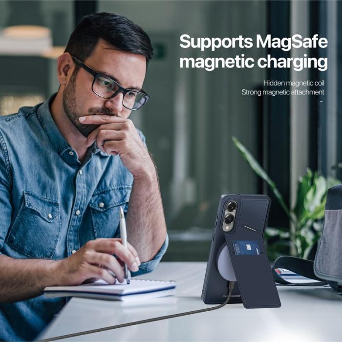 Dux Ducis - DUX DUCIS Rafi II Mobilskal till Samsung Galaxy S25 Edge med kortplats - Blå