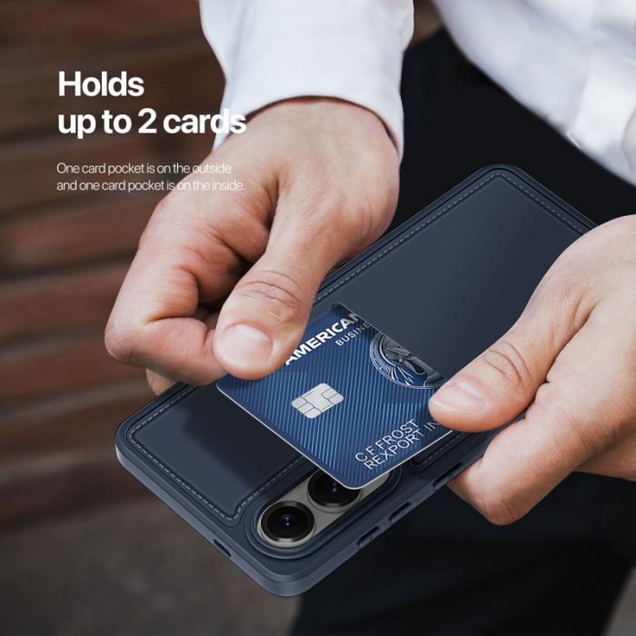 Dux Ducis - DUX DUCIS Rafi II Mobilskal till Samsung Galaxy S25 Edge med kortplats - Blå