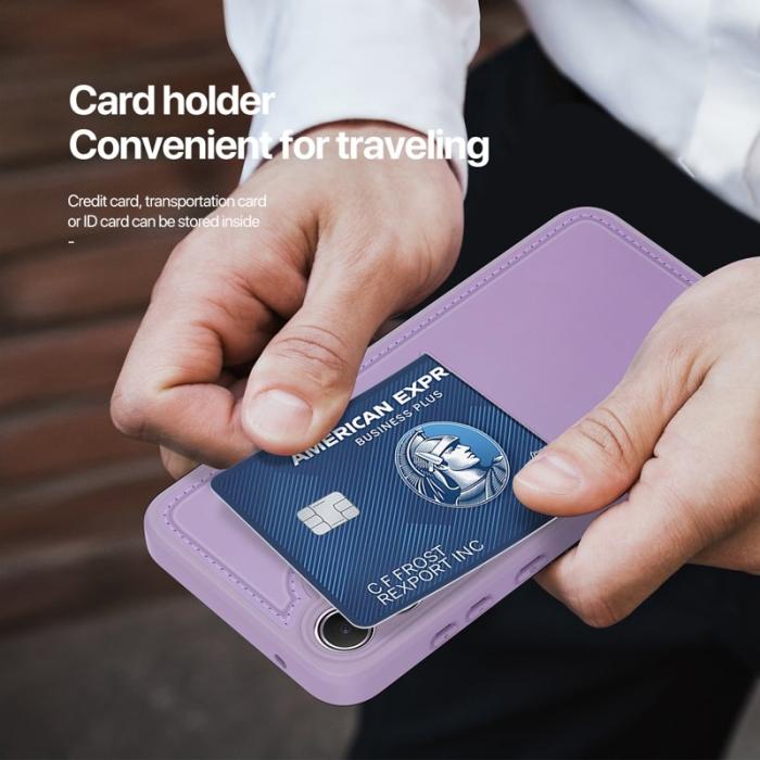 Dux Ducis - DUX DUCIS Rafi II Samsung Galaxy S25 mobilskal med kortplats - Lila Rosa