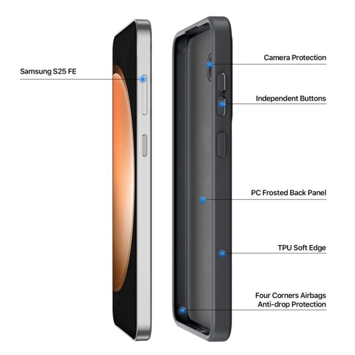 Dux Ducis - DUX DUCIS Samsung Galaxy S25 FE Fodral PC+TPU - Svart