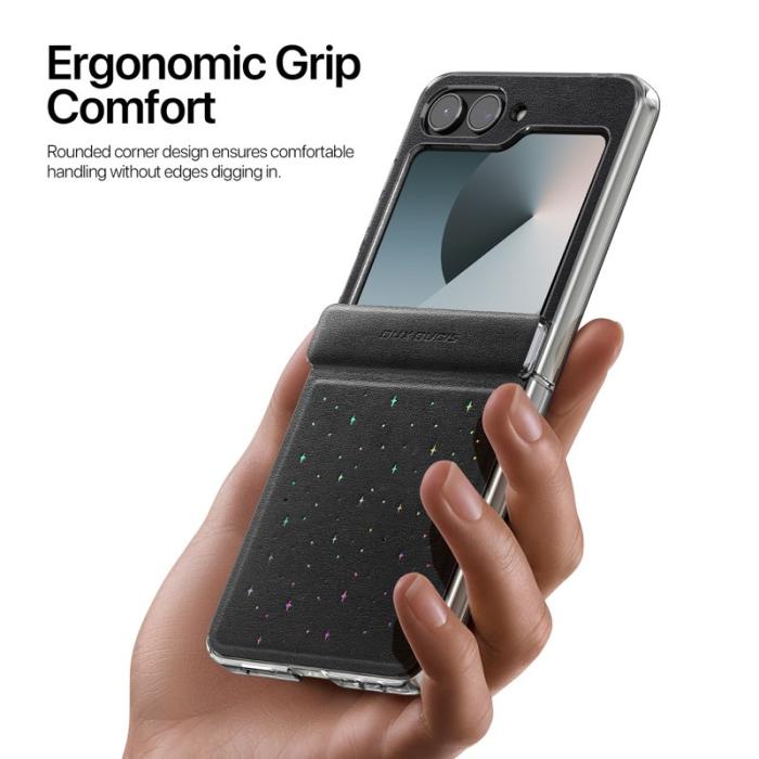 Dux Ducis - DUX DUCIS Samsung Galaxy Z Flip6/Flip7 Fodral PU Läder - Svart