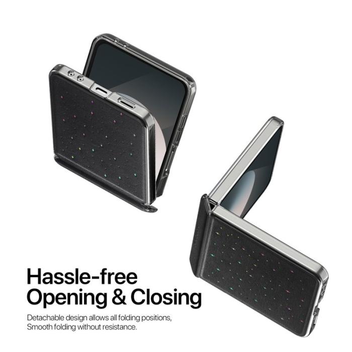 Dux Ducis - DUX DUCIS Samsung Galaxy Z Flip6/Flip7 Fodral PU Läder - Svart