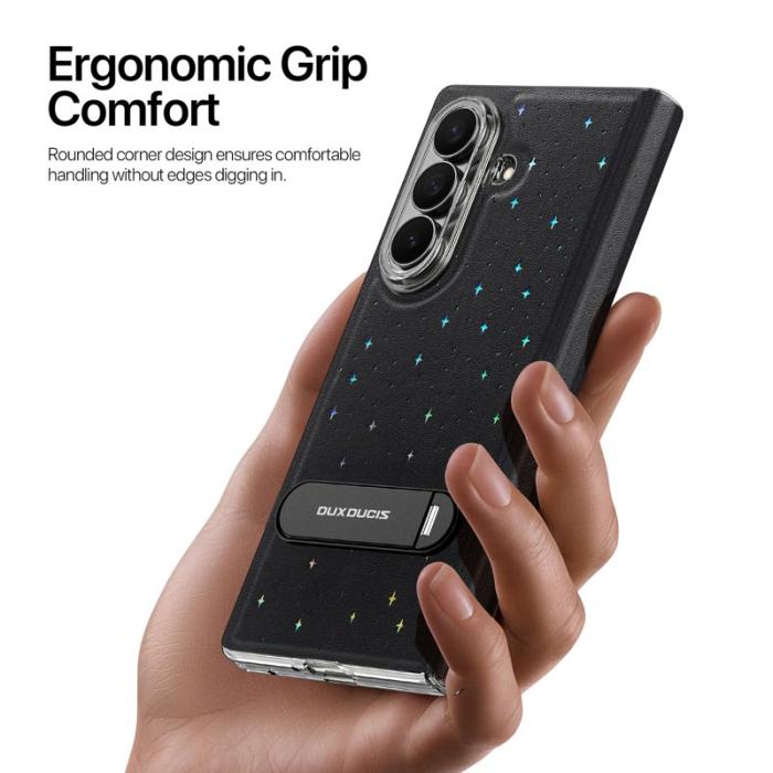 Dux Ducis - DUX DUCIS Samsung Galaxy Z Fold7 Fodral PU Läder - Svart