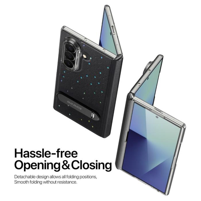 Dux Ducis - DUX DUCIS Samsung Galaxy Z Fold7 Fodral PU Läder - Svart