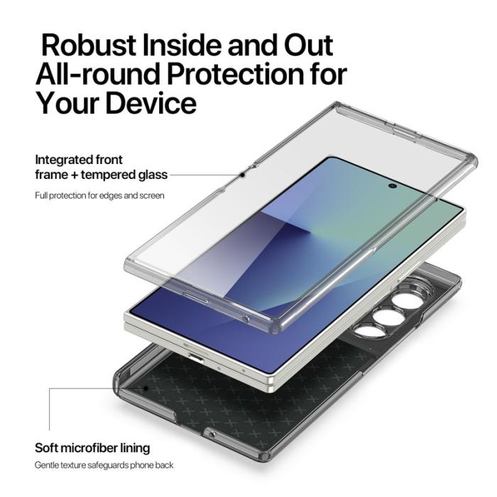 Dux Ducis - DUX DUCIS Samsung Galaxy Z Fold7 Fodral PU Läder - Svart