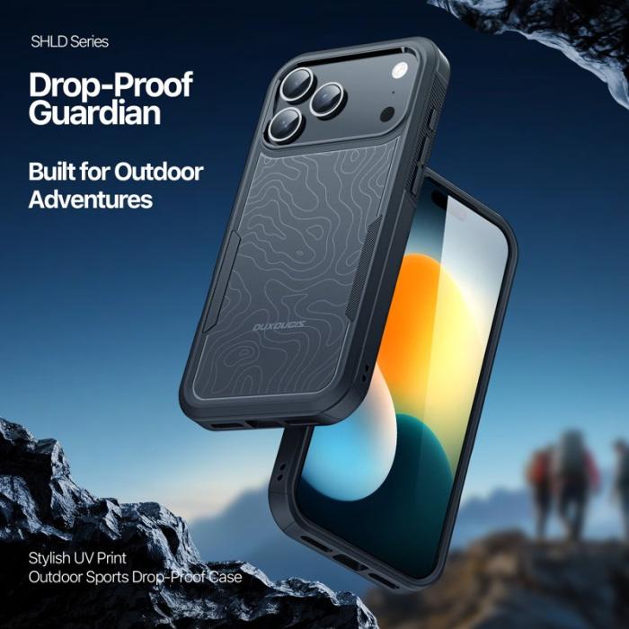 Dux Ducis - DUX DUCIS SHLD iPhone 17 Pro Max Fodral - PC + TPU - Grå