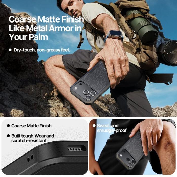 Dux Ducis - DUX DUCIS SHLD iPhone 17 Pro Max Fodral - PC + TPU - Grå