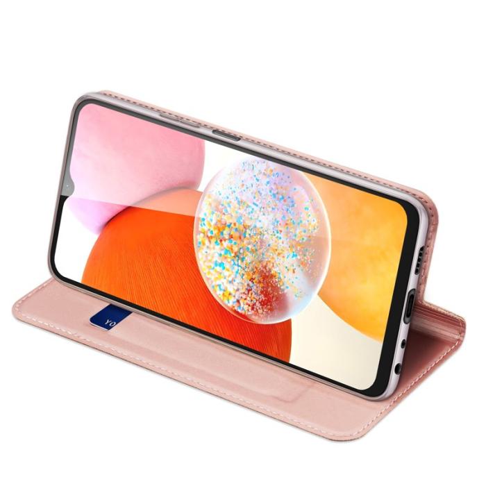 Dux Ducis - DUX DUCIS Skin Pro Samsung Galaxy A15 Plånboksfodral PU Läder - Rosa