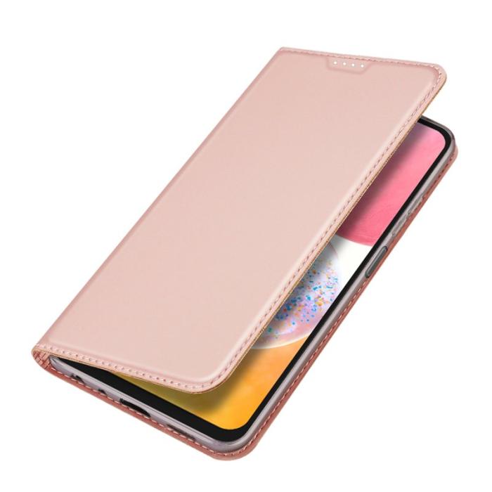 Dux Ducis - DUX DUCIS Skin Pro Samsung Galaxy A15 Plånboksfodral PU Läder - Rosa