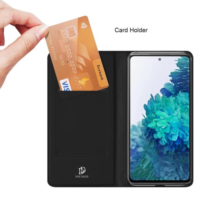 Dux Ducis - DUX DUCIS Skin Pro Samsung Galaxy S20 FE Plånboksfodral PU Läder - Svart