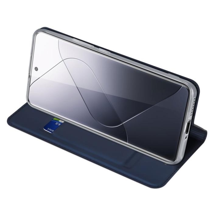 Dux Ducis - DUX DUCIS Skin Pro Series Xiaomi 14 Pro Fodral Konstläder - Blå