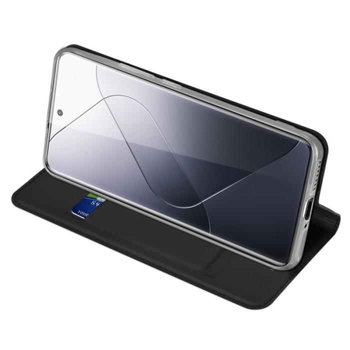 Dux Ducis - DUX DUCIS Skin Pro Series Xiaomi 14 Pro Fodral Konstläder - Svart