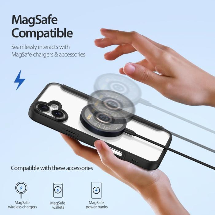 Dux Ducis - DUX DUCIS Skin X Pro iPhone 16 Fodral PU Läder - Svart