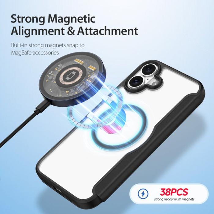 Dux Ducis - DUX DUCIS Skin X Pro iPhone 16 Fodral PU Läder - Svart