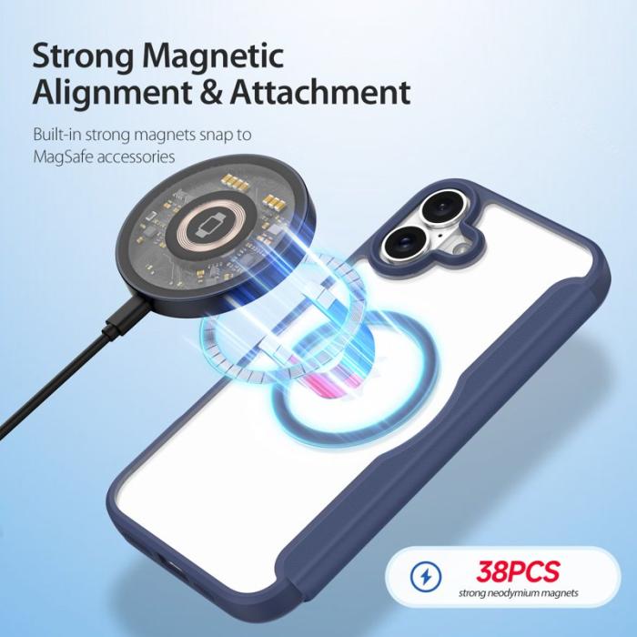 Dux Ducis - DUX DUCIS Skin X Pro iPhone 16 Plus Fodral Konstläder - Blå