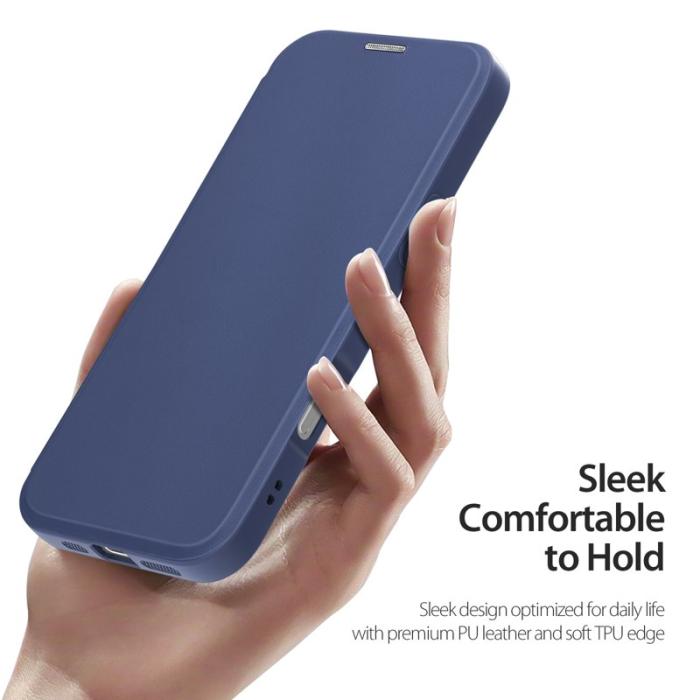 Dux Ducis - DUX DUCIS Skin X Pro iPhone 16 Plus Fodral Konstläder - Blå