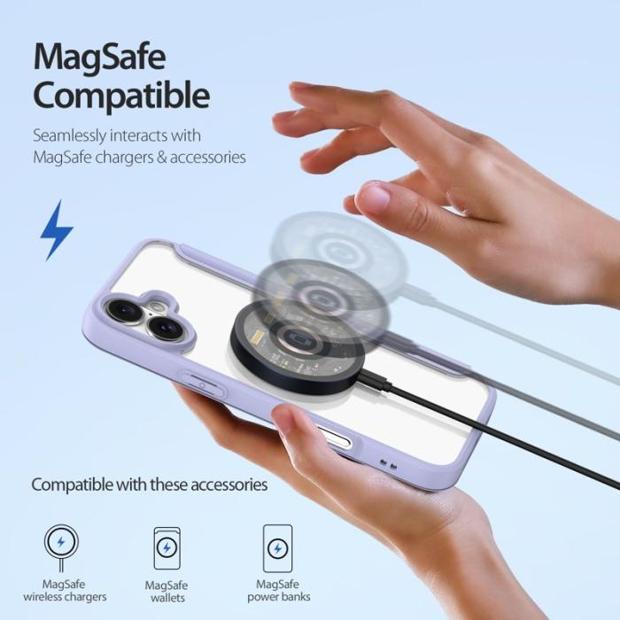 Dux Ducis - DUX DUCIS Skin X Pro iPhone 16 Plus Fodral Konstläder - Lila