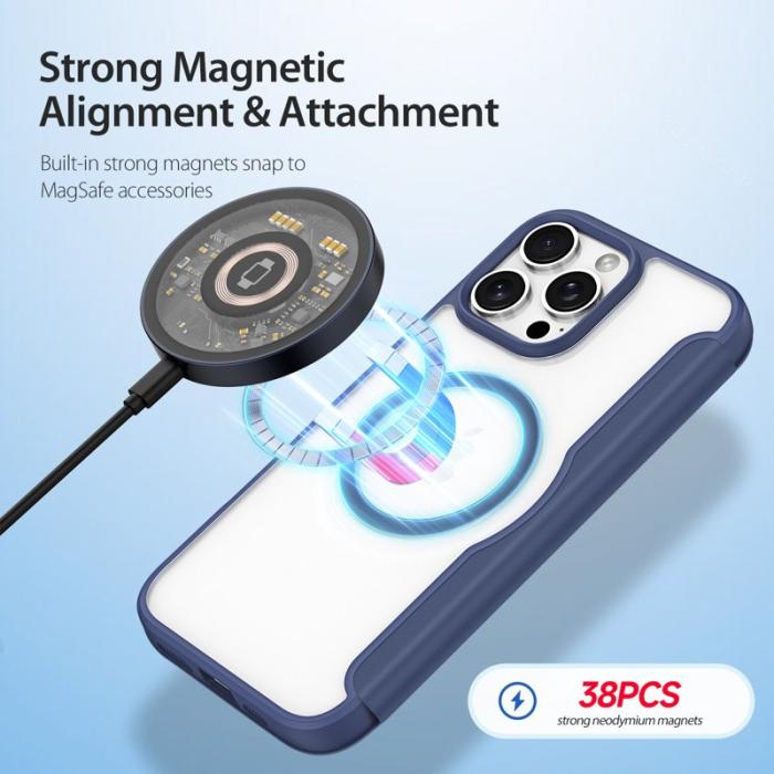 Dux Ducis - DUX DUCIS Skin X Pro iPhone 16 Pro Fodral Konstläder - Blå