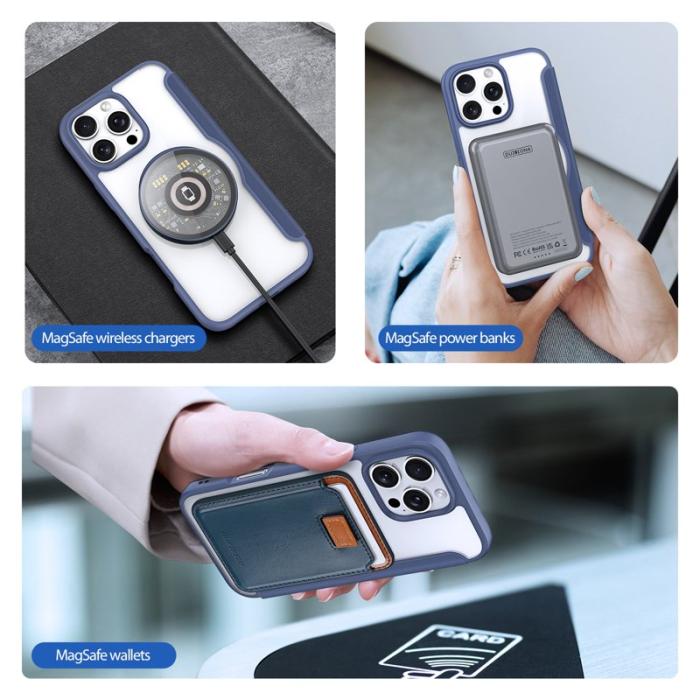 Dux Ducis - DUX DUCIS Skin X Pro iPhone 16 Pro Fodral Konstläder - Blå