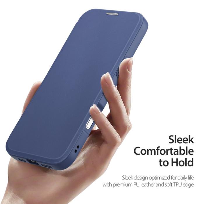 Dux Ducis - DUX DUCIS Skin X Pro iPhone 16 Pro Fodral Konstläder - Blå