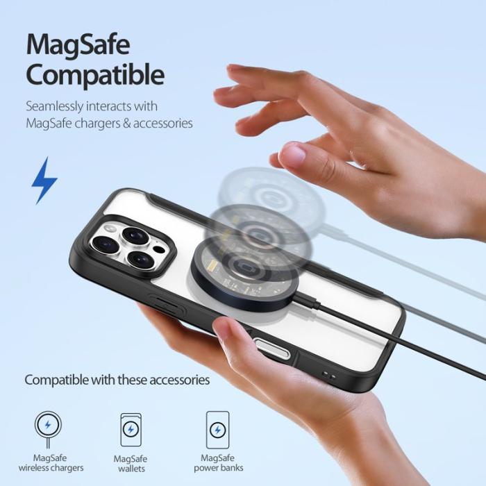 Dux Ducis - DUX DUCIS Skin X Pro iPhone 16 Pro Max Fodral Konstläder - Svart