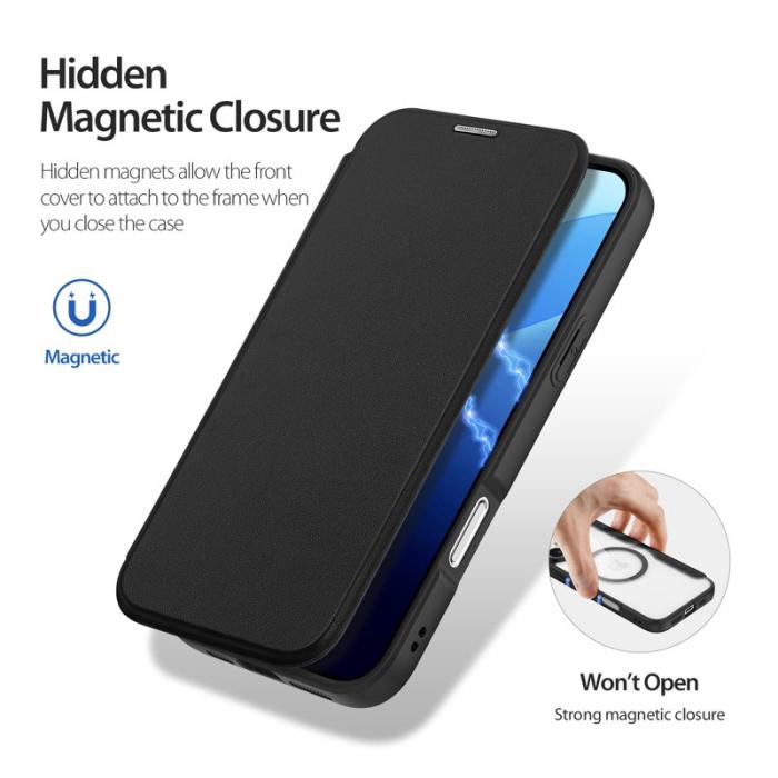 Dux Ducis - DUX DUCIS Skin X Pro iPhone 16 Pro Max Fodral Konstläder - Svart