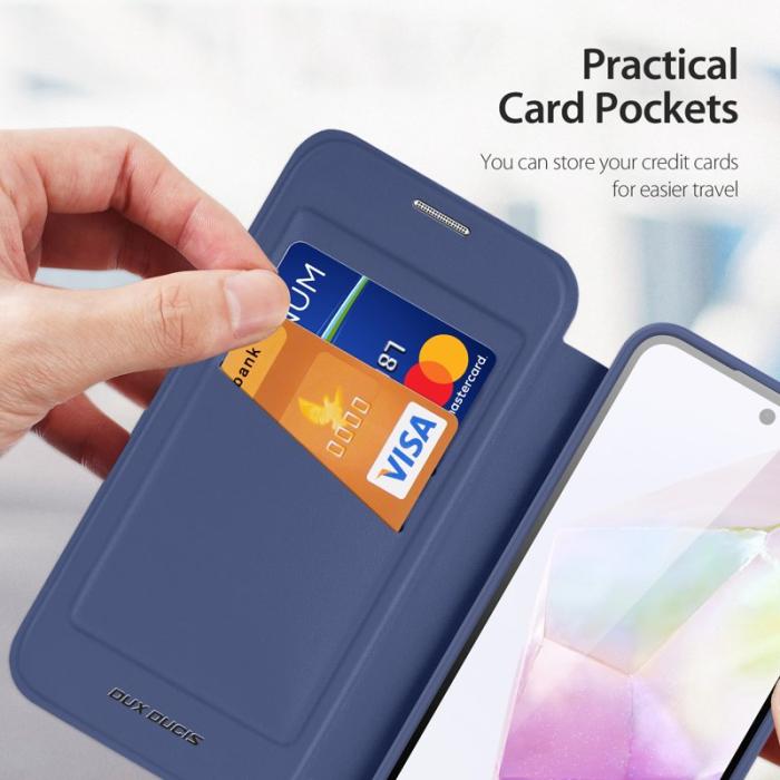Dux Ducis - DUX DUCIS Skin X Pro Samsung Galaxy A35 5G Fodral Konstläder - Blå