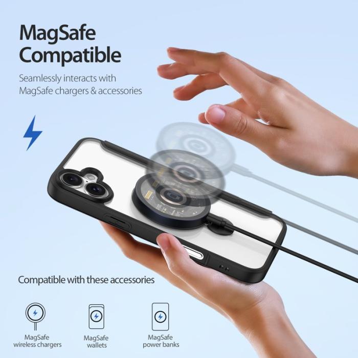 Dux Ducis - DUX DUCIS Skin X Pro Series iPhone 16 Fodral Konstläder - Svart