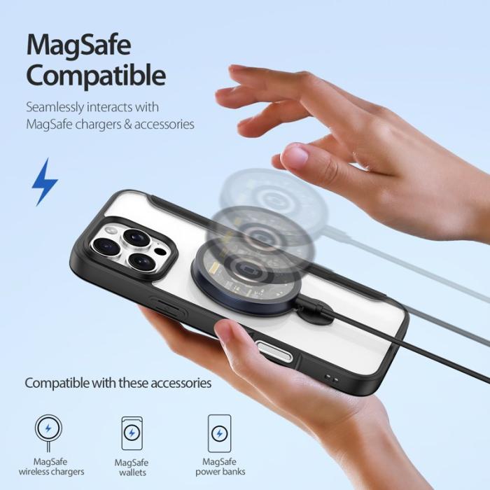 Dux Ducis - DUX DUCIS Skin X Pro Series iPhone 16 Pro Fodral Konstläder - Svart