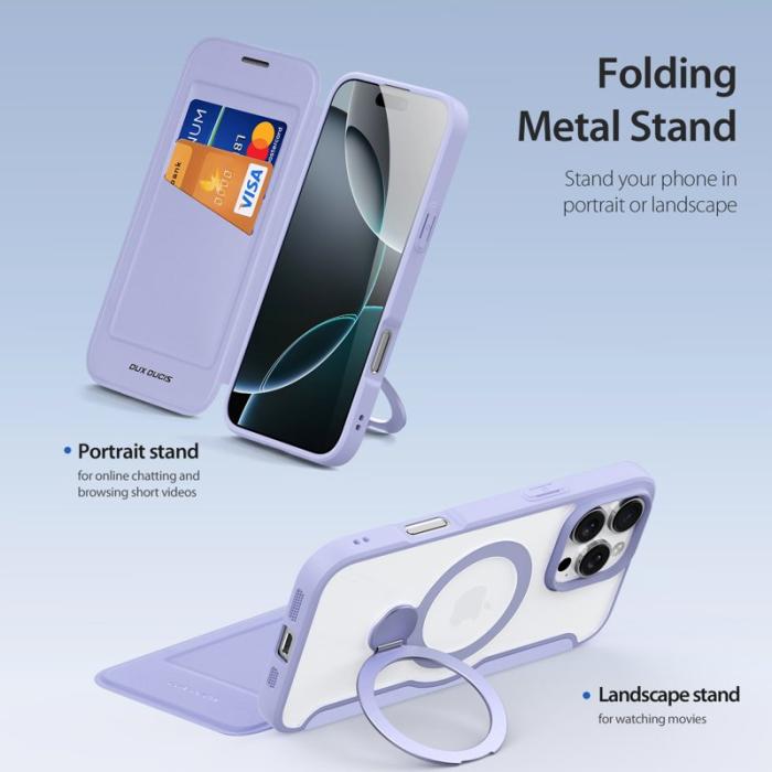 Dux Ducis - DUX DUCIS Skin X Pro Series iPhone 16 Pro Max Fodral - Lila
