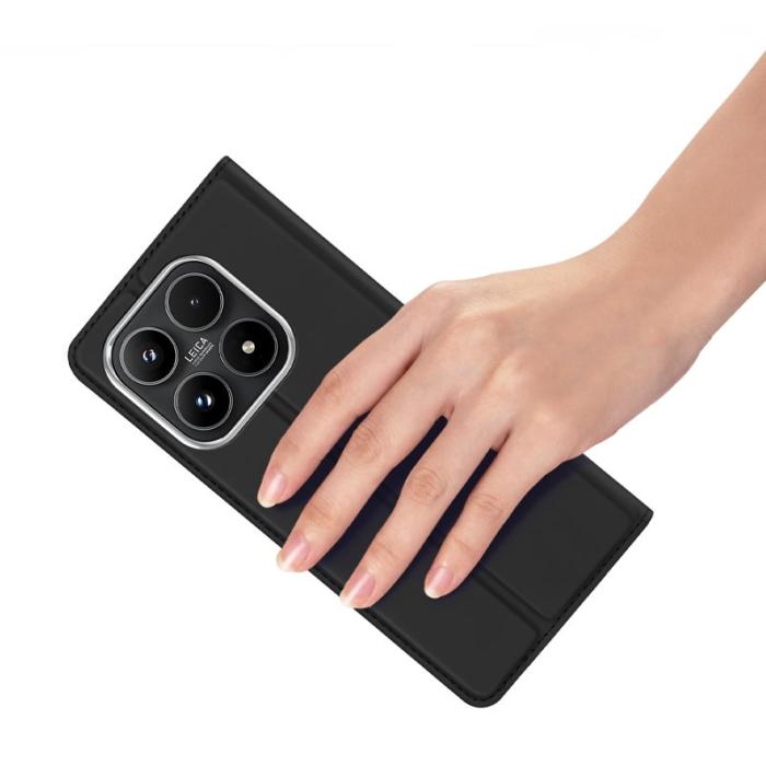 Dux Ducis - DUX DUCIS Skin Pro Xiaomi 17 Plånboksfodral PU Läder Läder Ställ - Svart