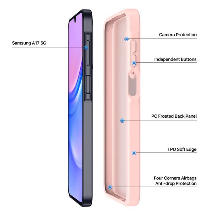 Dux Ducis - DUX DUCIS Yind Series Fodral för Samsung Galaxy A17 5G - Ljusrosa