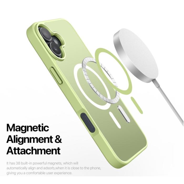 Dux Ducis - DUX DUCIS Yind Series iPhone 16 Plus Fodral - PC+TPU - Grön