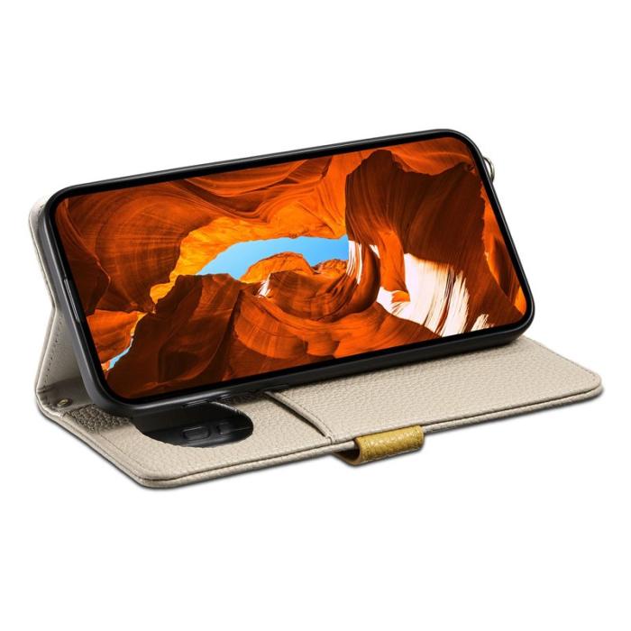 ESEBLE - ESEBLE E11 för Samsung Galaxy S25+ Fodral Äkta läder - Khaki