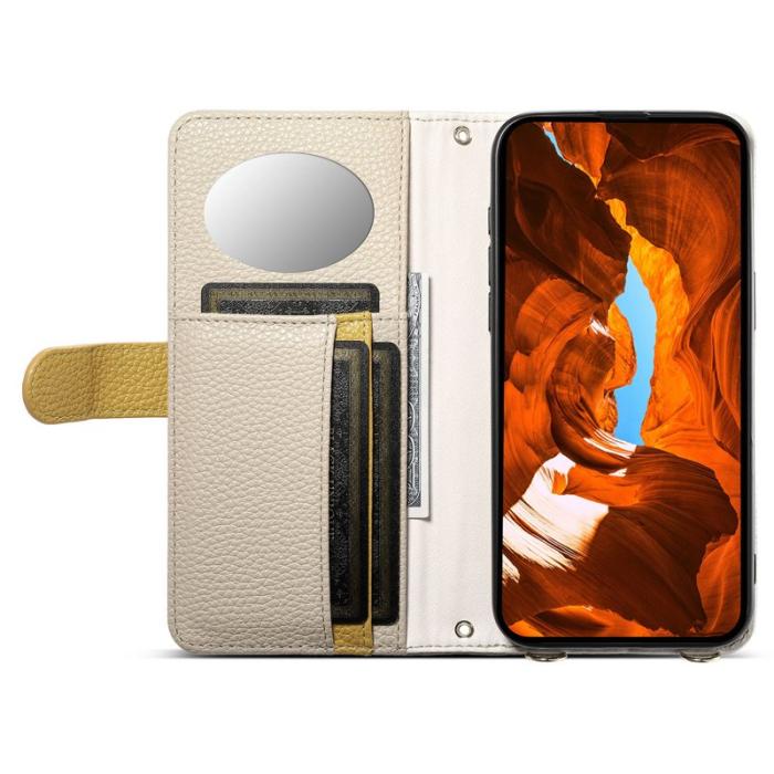 ESEBLE - ESEBLE E11 för Samsung Galaxy S25+ Fodral Äkta läder - Khaki