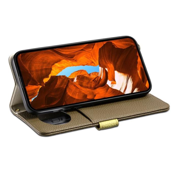 ESEBLE - ESEBLE E11 Fodral för iPhone 14 / 13 - Äkta läder - Brun