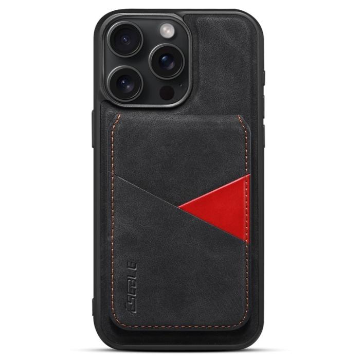 ESEBLE - ESEBLE E2 för iPhone 14 Pro Fodral Äkta läder - Svart