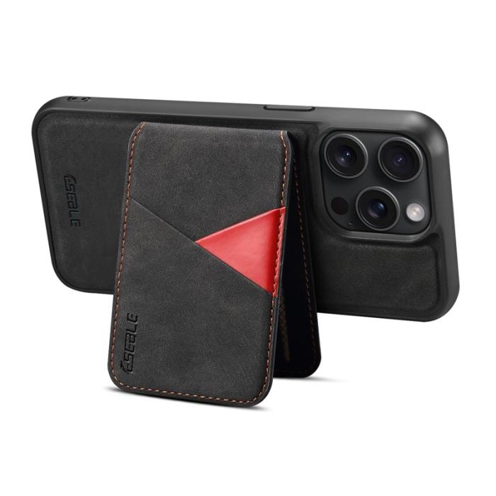 ESEBLE - ESEBLE E2 för iPhone 14 Pro Fodral Äkta läder - Svart