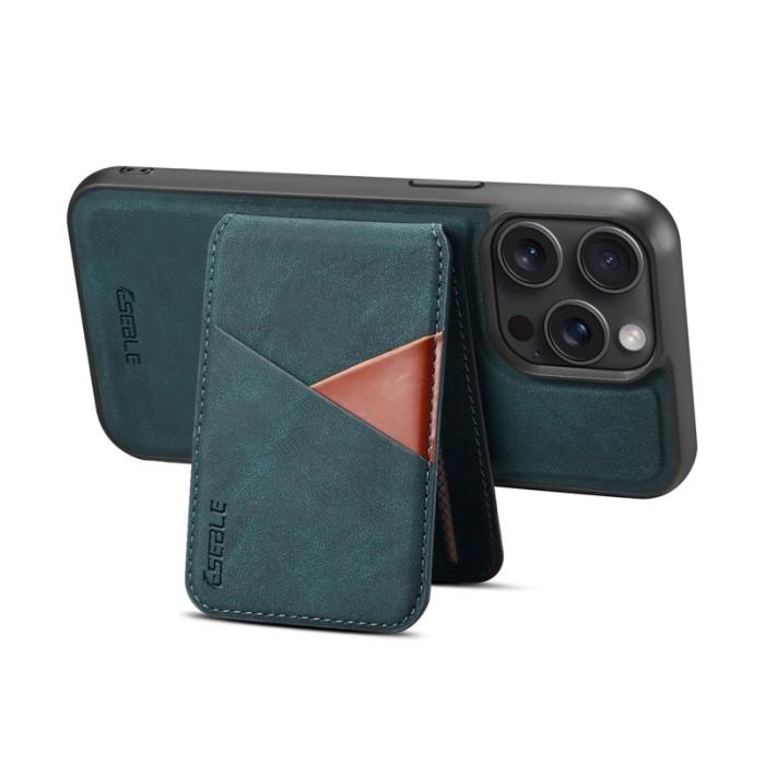 ESEBLE - ESEBLE E2 för iPhone 15 Pro Max Fodral Äkta läder - Grön