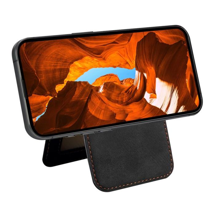 ESEBLE - ESEBLE E2 för iPhone 15 Pro Max Fodral Äkta läder - Svart