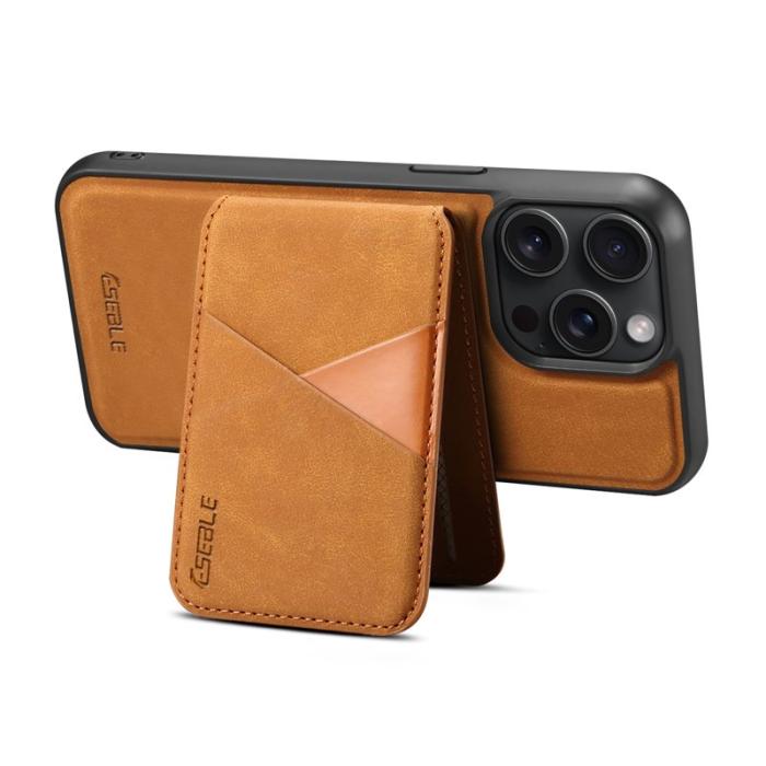 ESEBLE - ESEBLE E2 iPhone 15 Pro Max Fodral Äkta läder - Gul